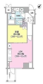 クオリア銀座 2階 間取り図