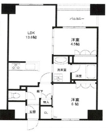 オークプレイス月島 5階 間取り図