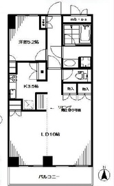 マートルコート恵比寿2000 18階 間取り図