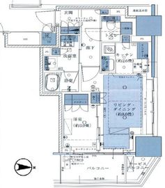 ブリリアタワー池袋 12階 間取り図