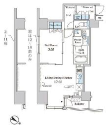 セレサ日本橋堀留町 1104 間取り図