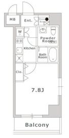 エスリード芝浦ベイサイド 7階 間取り図