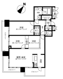 リガーレ日本橋人形町 7階 間取り図