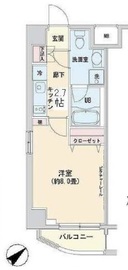 ベルティス渋谷 401 間取り図