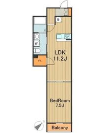 ヒルフラット大崎 2F1 間取り図