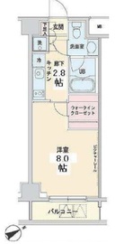 ベルティス渋谷 803 間取り図