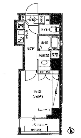 セルビシエ白金 801 間取り図
