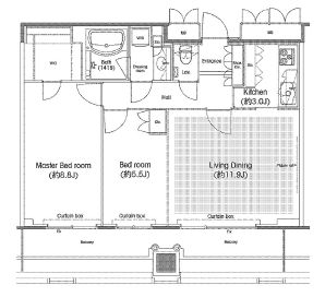 品川グラスレジデンス 2002 間取り図