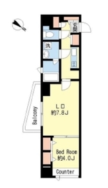 オザリア麻布十番 203 間取り図
