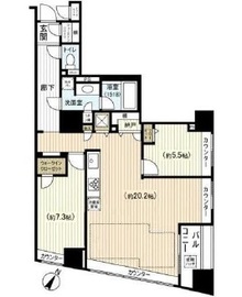 ブロードシティ東京 15階 間取り図