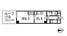 KDXレジデンス幡ヶ谷 304 間取り図