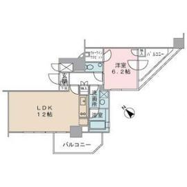 ドゥーエ日本橋 1203 間取り図