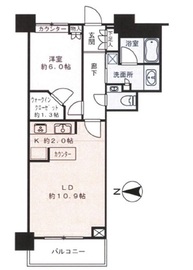 ベイクレストタワー 32階 間取り図