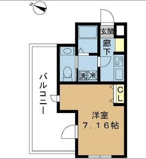 プロシード都立大学2 306 間取り図