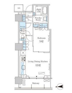 パークアクシス池田山 304 間取り図