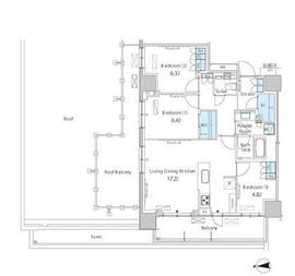 パークアクシス池田山 1109 間取り図