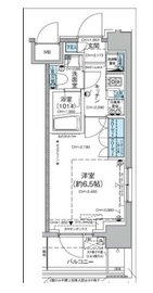 レジディア蒲田5 905 間取り図