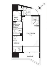 ティエドゥール麻布台 402 間取り図