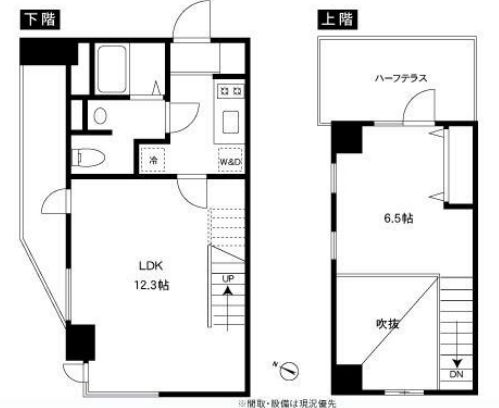 アビターレ霞町 501 間取り図