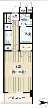 ノナプレイス渋谷神山町 201 間取り図