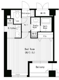 Wat's白金 404 間取り図