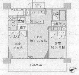 ベリスタ目黒不動前 4階 間取り図