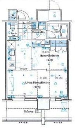 THE ROPPONGI TOKYO CLUB RESIDENCE 11階 間取り図