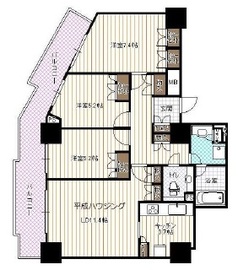 ローレルコート新宿タワー 26階 間取り図