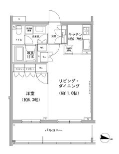 ヒューリックコート雪が谷 218 間取り図