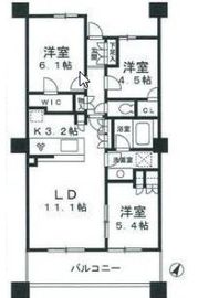 ブリリア有明スカイタワー 14階 間取り図