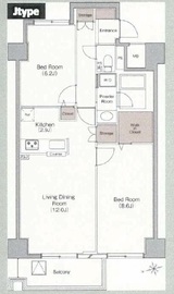 ベラカーサ広尾 206 間取り図