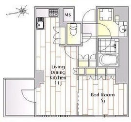 パークリュクス初台 3階 間取り図