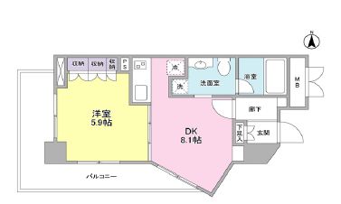 恵比寿三田レジデンス 302 間取り図