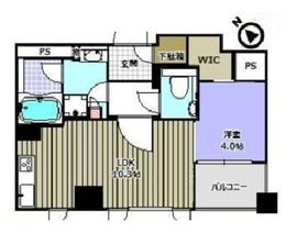 インプレスト赤坂 2階 間取り図