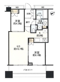 アトラスタワー西新宿 9階 間取り図