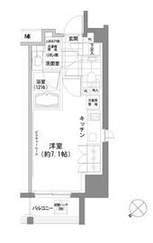 パークハビオ渋谷 1007 間取り図