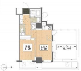 清澄白河レジデンス弐番館 901 間取り図