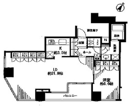 シティタワー新宿新都心 15階 間取り図