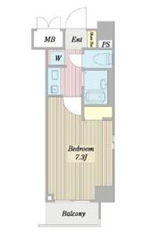 アピス渋谷神南 503 間取り図