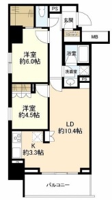 スタイリオ品川中延 8F2 間取り図