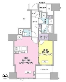 クレヴィア原宿 10階 間取り図