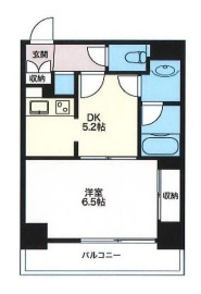 エスティメゾン神田 406 間取り図