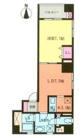 スクエアードコート日本橋人形町 203 間取り図