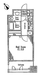 パークハビオ京橋 1202 間取り図