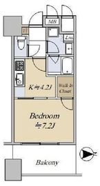 ラ・トゥール新宿 11階 間取り図