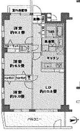 カスタリア目白 401 間取り図