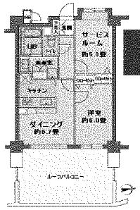 カスタリア目白 602 間取り図