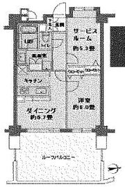 カスタリア目白 602 間取り図