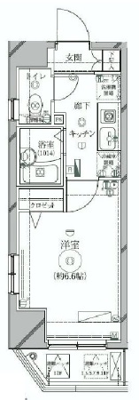リクレイシア西麻布 3-501 間取り図