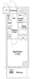 コンフォリア清澄白河トロワ 206 間取り図